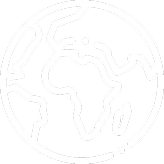 Icono lineal de un globo terráqueo que muestra los continentes en trazos blancos, utilizado para representar el alcance internacional, exportación o cobertura global de la empresa.